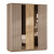 Шкаф 4-х дверный Мадрид (бежевый)