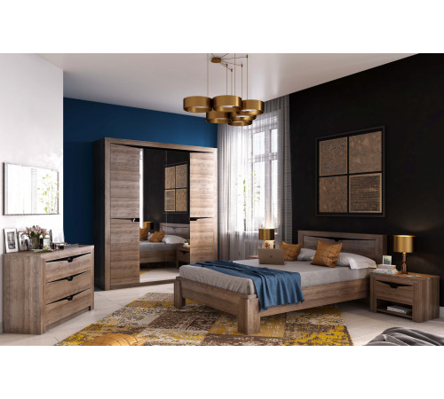 Спальный гарнитур Соренто Дуб Стирлинг композиция 1
