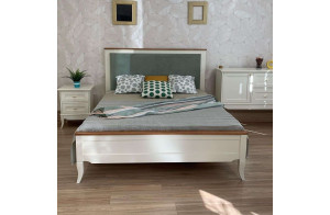 Двуспальная кровать Римини MUR-118-01/1 с мягкой вставкой